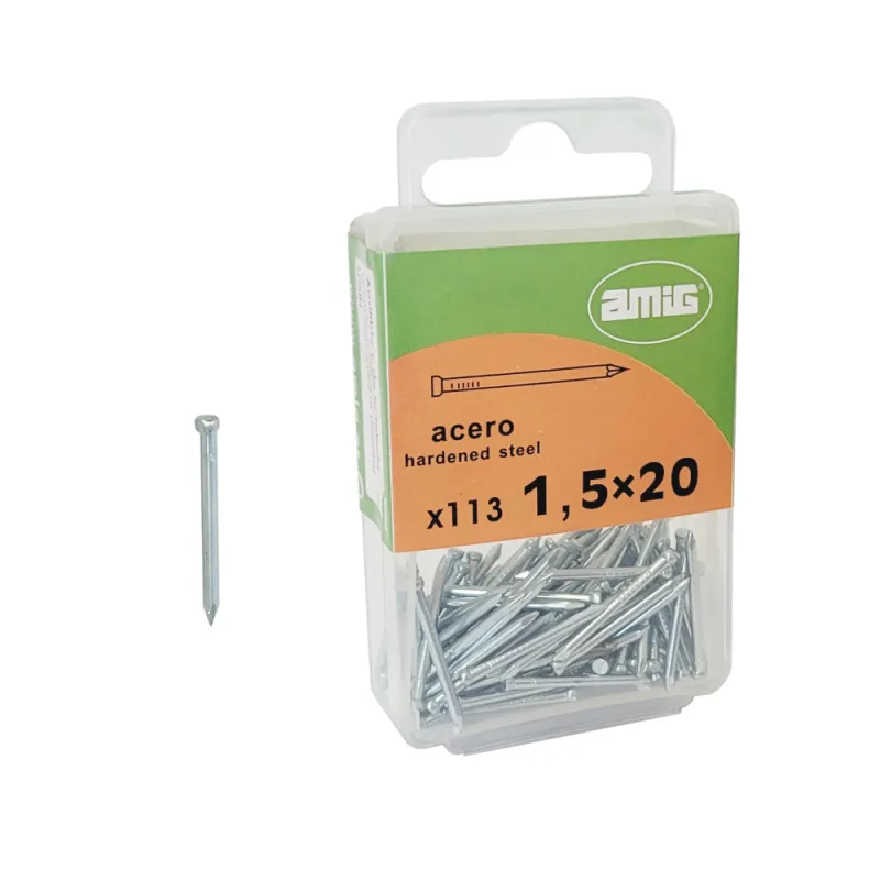 Gwóźdź do betonu 1,5x20mm stalowy cynkowany 113 sztuk