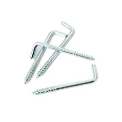 Haczyki wkręcane 4,8x70mm cynkowane Hak prosty 4 szt.