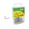 Haczyki wbijane 2,2x20mm Haki L stalowe cynkowane 42szt.