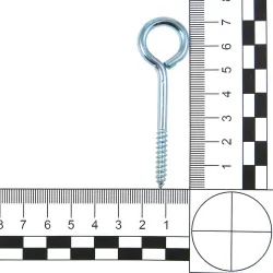 Haczyki oczkowe wkręcane 4x72mm cynkowane oczko 14mm 5szt.