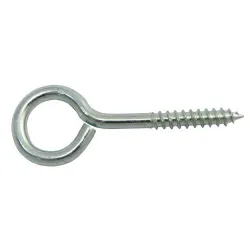 Haczyki oczkowe wkręcane 4x62mm cynkowane oczko 14mm 6szt.