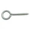 Haczyki oczkowe wkręcane 4x62mm cynkowane oczko 14mm 6szt.