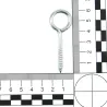 Haczyki oczkowe wkręcane 4x62mm cynkowane oczko 14mm 6szt.