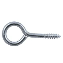 Haczyki oczkowe wkręcane 4x52mm oczko 14mm cynkowane 6szt.