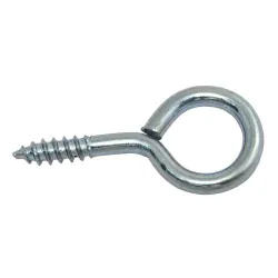 Haczyki oczkowe wkręcane 4x47mm oczko 14mm cynkowane 7szt.