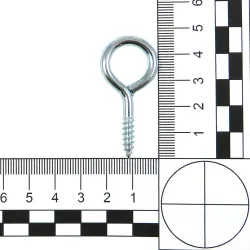 Haczyki oczkowe wkręcane 4x47mm oczko 14mm cynkowane 7szt.