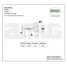 Haczyki oczkowe wkręcane 4,5x76mm oczko 10mm cynkowany 4szt. wkręty oczkowe