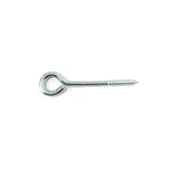 Haczyki oczkowe wkręcane 4,5x76mm oczko 10mm cynkowany 4szt. wkręty oczkowe