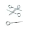 Haczyki oczkowe wkręcane 4,5x76mm oczko 10mm cynkowany 4szt. wkręty oczkowe
