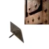 Ćwiek gwóźdź ozdobny piramida 28x28mm złoto antyczne mod.2
