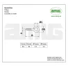 Haczyki oczkowe wkręcane 2,5x26mm oczko 4,5mm białe 22szt.