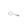 Haczyki oczkowe wkręcane 2,5x26mm oczko 4,5mm białe 22szt.