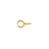 Haczyki oczkowe wkręcane 2x20mm oczko 6mm mosiądzowane 26szt.