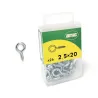 Haczyki oczkowe wkręcane 2,5x20mm oczko 5mm cynkowane 26szt.