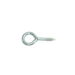 Haczyki oczkowe wkręcane 3,3x35mm oczko 10mm cynkowane 20szt.