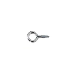 Haczyki oczkowe wkręcane 2x20mm oczko 6mm cynkowane 26szt.