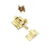 Zasuwka meblowa stalowa 30x28mm mosiądzowana mod. 390