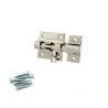 Zasuwka meblowa stalowa 30x28mm niklowana mod. 390