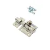Zasuwka meblowa stalowa 30x28mm niklowana mod. 390