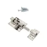 Zasuwka meblowa stalowa 40x28mm niklowana mod. 390