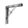 Wspornik półki składany stalowy chromowany 200x185mm mod. 8