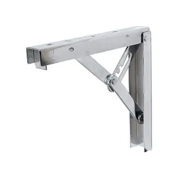 Wspornik półki składany stalowy chromowany 200x185mm mod. 8