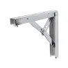 Wspornik półki składany stalowy chromowany 200x185mm mod. 8