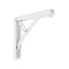 Wspornik półki składany stal biały 200x185mm mod. 8