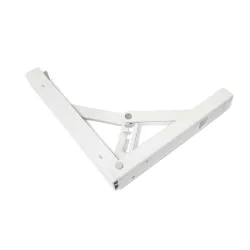 Wspornik półki składany stal biały 200x185mm mod. 8