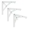 Wspornik półki składany stal biały 200x185mm mod. 8