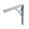 Wspornik półki składany stalowy srebrny 300x305mm mod. 8