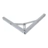 Wspornik półki składany stalowy srebrny 300x305mm mod. 8