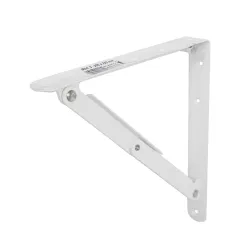 Wspornik półki składany stalowy biały 200x205mm mod. 3
