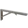 Wspornik półki składany stalowy niklowany 300x155mm mod. 800