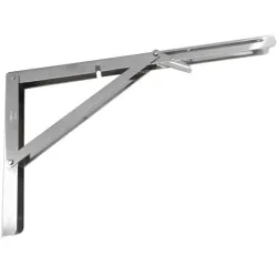 Wspornik półki składany stalowy niklowany 400x215mm mod. 800