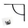Wspornik półki wzmocniony stal czarny 150x125mm mod. 12