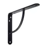 Wspornik półki wzmocniony stal czarny 150x125mm mod. 12