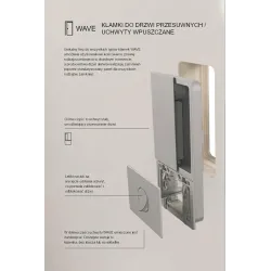 Uchwyt wpuszczany WAVE wkładka czarny