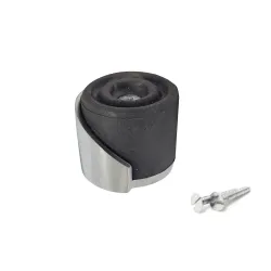 Odbój drzwiowy czarny / chrom mat 38mm odbojnik podłogowy