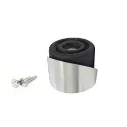 Odbój drzwiowy czarny / chrom mat 38mm odbojnik podłogowy