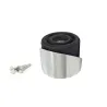 Odbój drzwiowy czarny / chrom mat 38mm odbojnik podłogowy