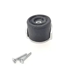 Odbój drzwiowy czarny / chrom mat 38mm odbojnik podłogowy