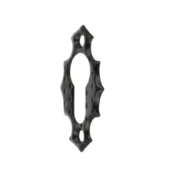 Szyld wkładki 60x34mm czarny rustykalny ozdobny młotkowany mod.13