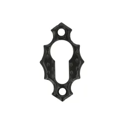 Szyld wkładki 60x34mm czarny rustykalny ozdobny młotkowany mod.13