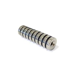 Magnesy neodymowe fi.18x5mm okrągłe z otworem 10szt. mod.32