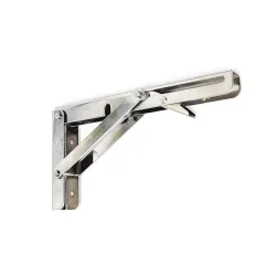 Wspornik półki składany stalowy niklowany 200x110mm mod. 800