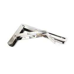 Wspornik półki składany stalowy niklowany 200x110mm mod. 800