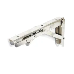 Wspornik półki składany stalowy niklowany 200x110mm mod. 800