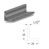 Profil kątowy 25x25mm dł. 1m aluminiowy czarny mat