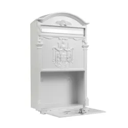Skrzynka na listy 400x240x80mm biała mod.4
